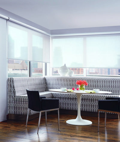 Hunter Douglas Screen Shade Roller Blind in REGION Dining Room Window