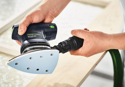 Festool DTS 400 REQ Orbital Finish Sander pad display available at Gleco Paints in Pennsylvania.