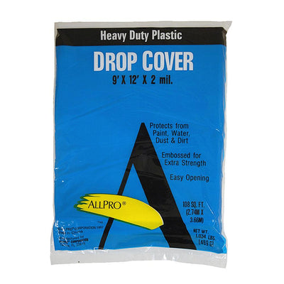 ALLPRO® 9X12 Plastic Drop Cloths