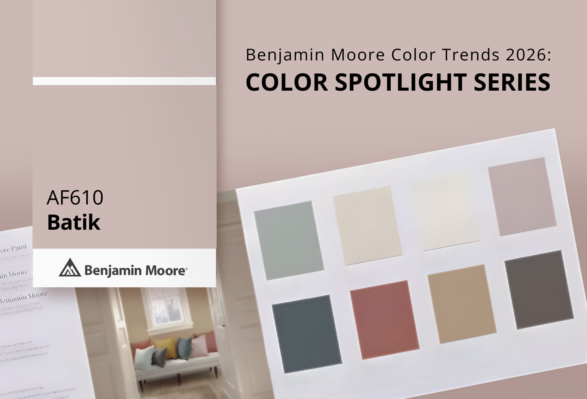 Batik AF‑610 | Benjamin Moore Color Trends 2026 | Gleco Paint Stores
