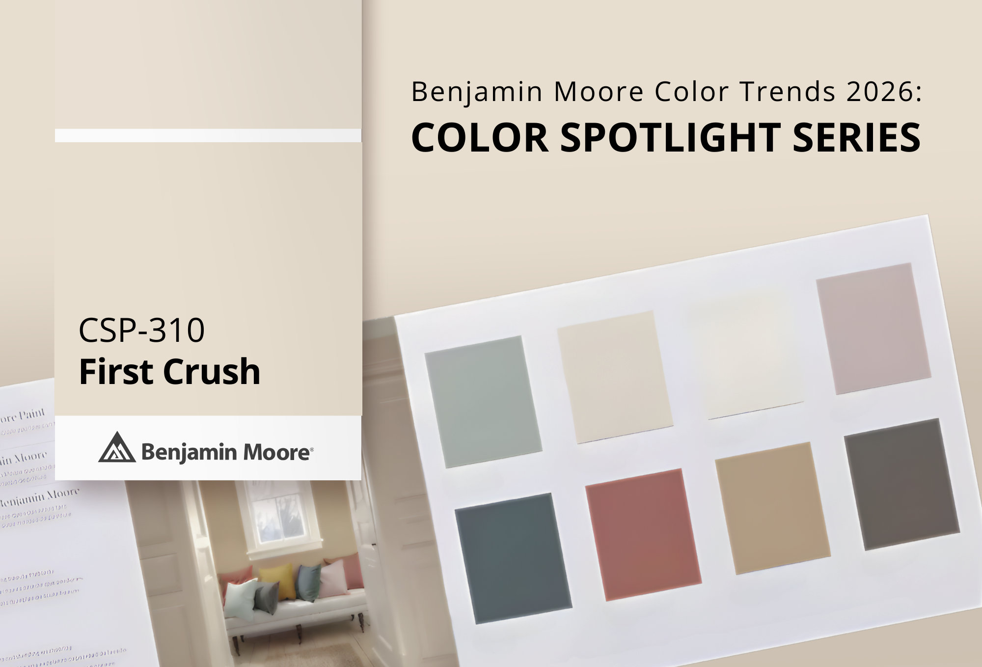 First Crush CSP‑310 | Benjamin Moore Color Trends 2026 | Gleco Paint Stores
