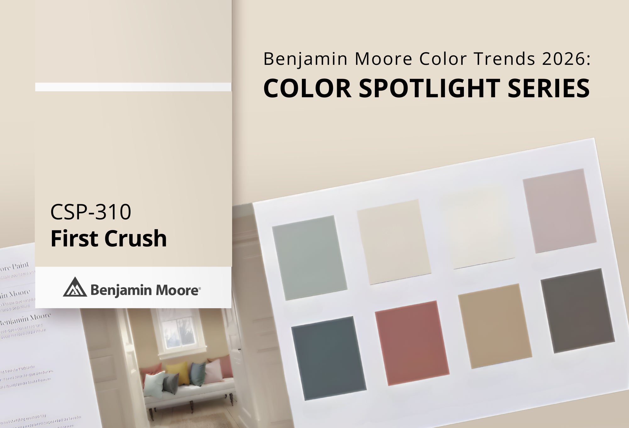 First Crush CSP‑310 | Benjamin Moore Color Trends 2026 | Gleco Paint Stores