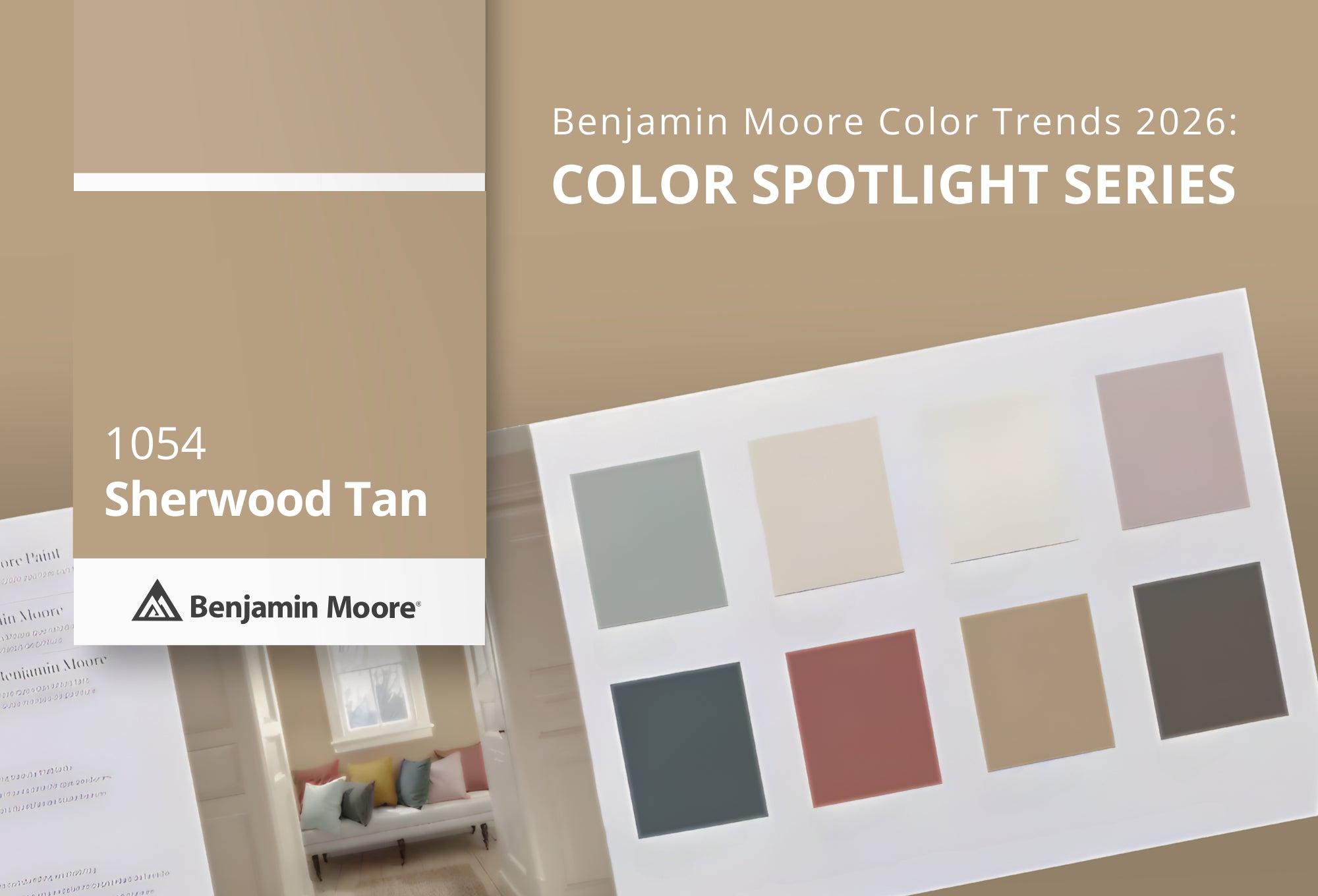 Sherwood Tan 1054: Benjamin Moore Color Trends 2026 | Gleco Paint Stores
