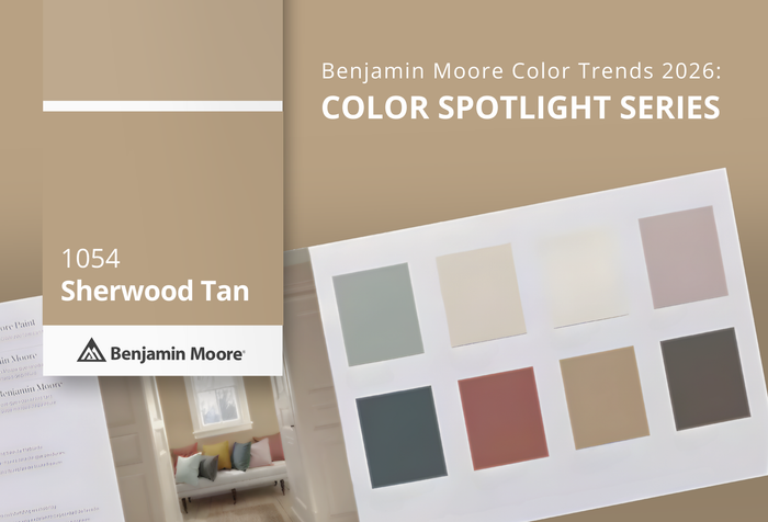 Sherwood Tan 1054: Benjamin Moore Color Trends 2026 | Gleco Paint Stores
