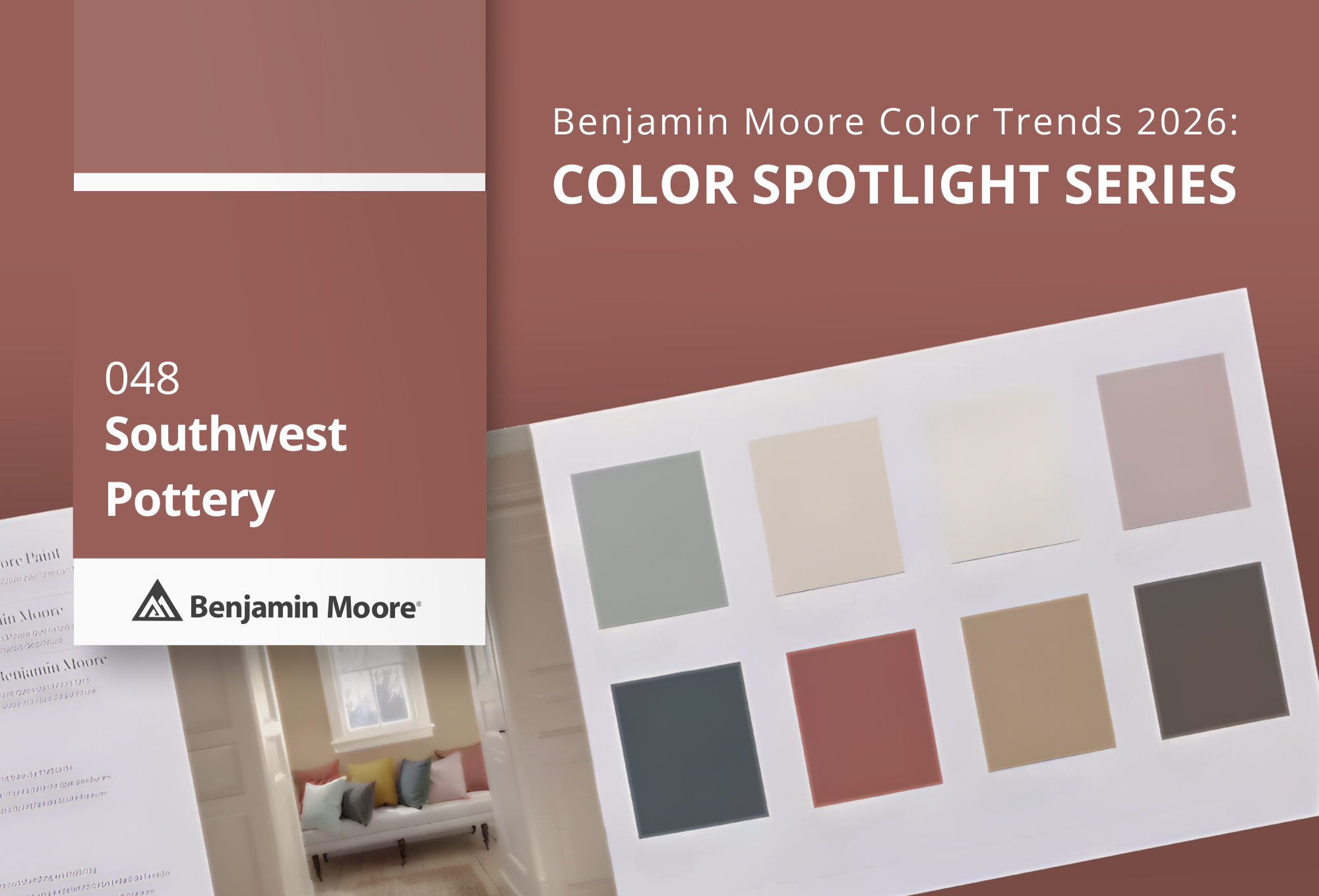 Southwest Pottery 048 | Benjamin Moore Color Trends 2026 | Gleco Paint Stores