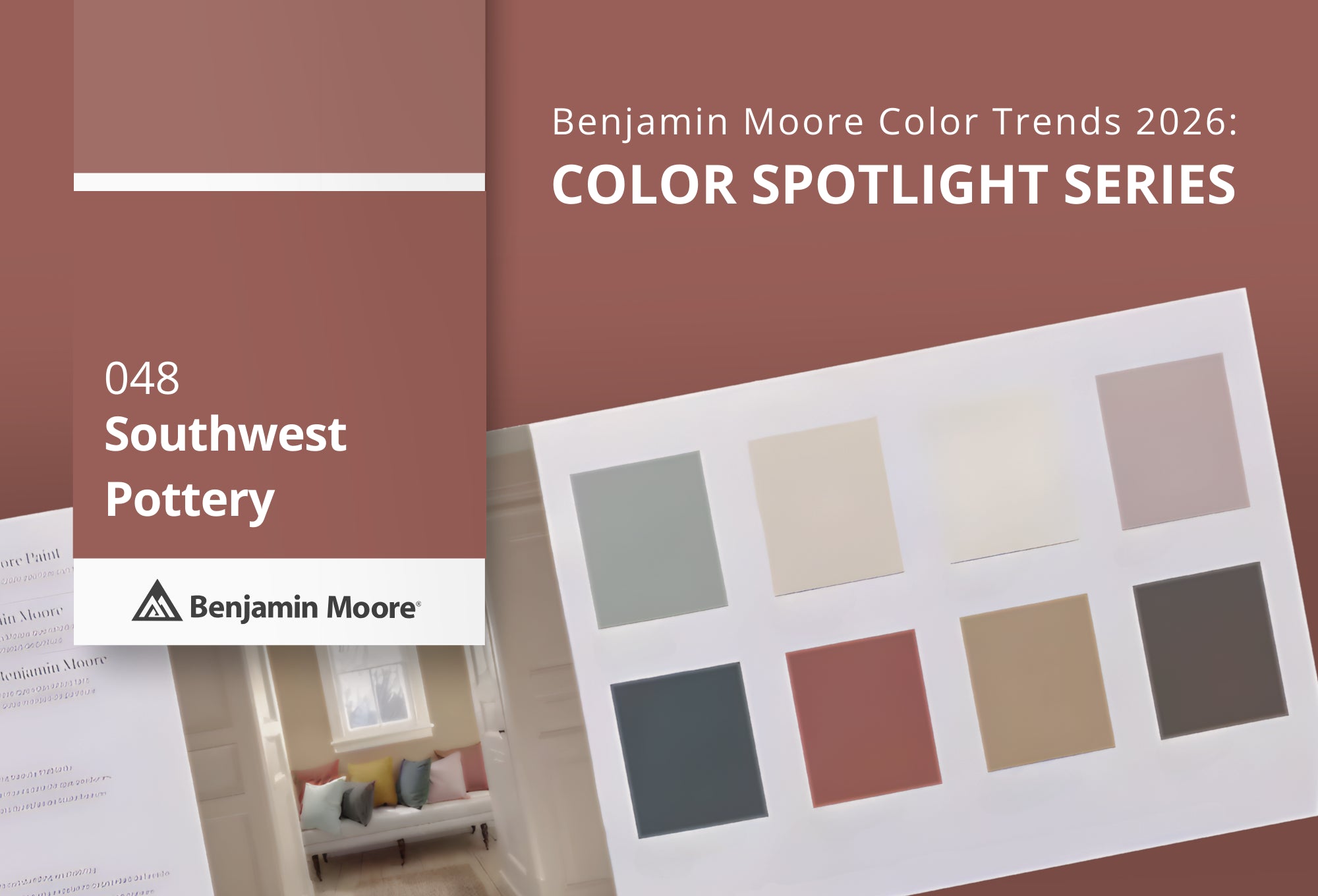 Southwest Pottery 048 | Benjamin Moore Color Trends 2026 | Gleco Paint Stores