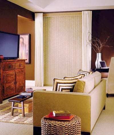 Hunter Douglas Window Treatments vertical solutions living room