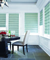 Hunter Douglas Roman Shade Window Treatment from the Design Studio collection in a REGION Dining Room