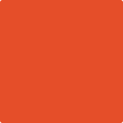 Benjamin Moore's paint color 2013-10 Outrageous Orange available at Gleco Paints.
