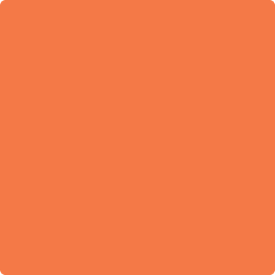Benjamin Moore's paint color 2014-30 Tangy Orange available at Gleco Paints.