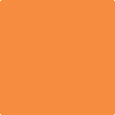 Benjamin Moore's paint color 2015-30 Calypso Orange available at Gleco Paints.