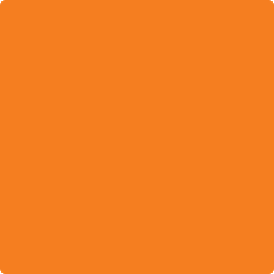 Benjamin Moore's paint color 2016-10 Startling Orange available at Gleco Paints.