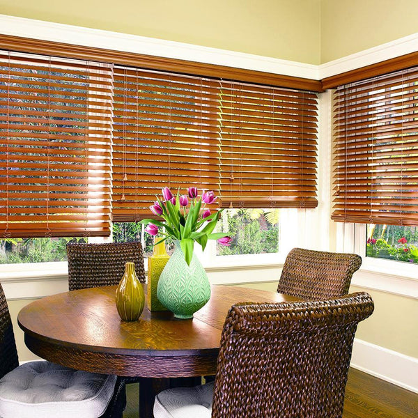 Wood hot sale window treatments
