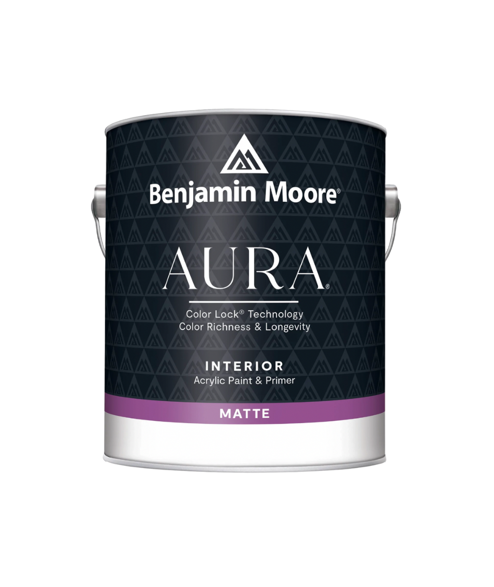 Benjamin Moore Aura Interior Matte paint available at Gleco Paints in PA.