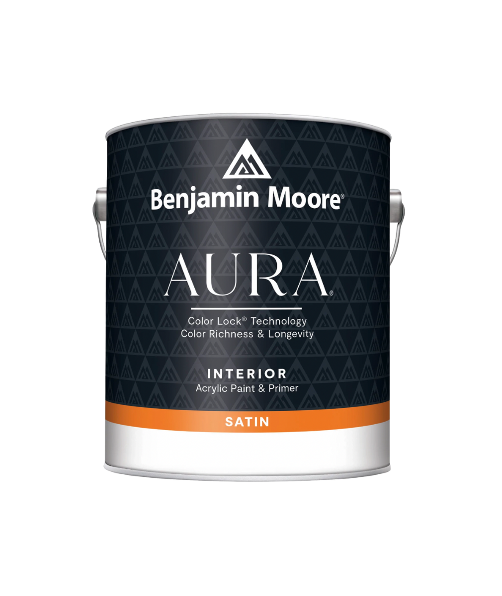 Benjamin Moore Aura Interior Satin paint available at Gleco Paints in PA.
