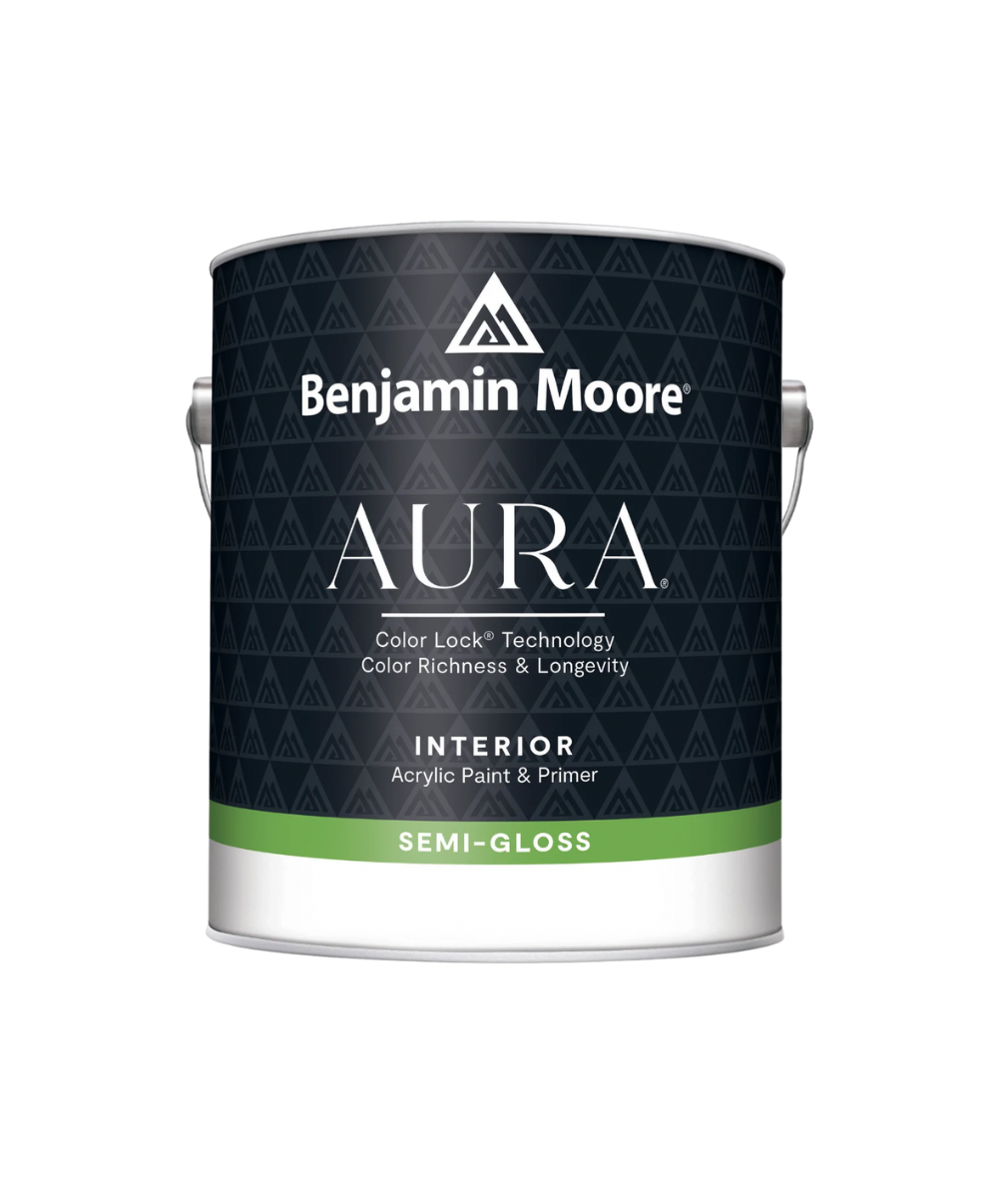 Benjamin Moore Aura Interior Semi-Gloss paint available at Gleco Paints in PA.