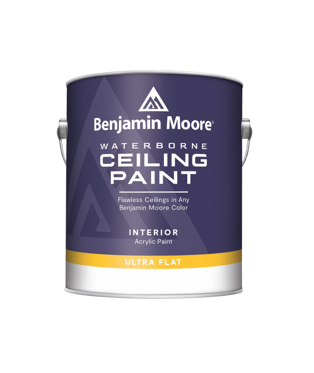 Benjamin Moore Interior Waterborn Ceiling Paint in Ultra Flat available at Gleco Paints in PA.