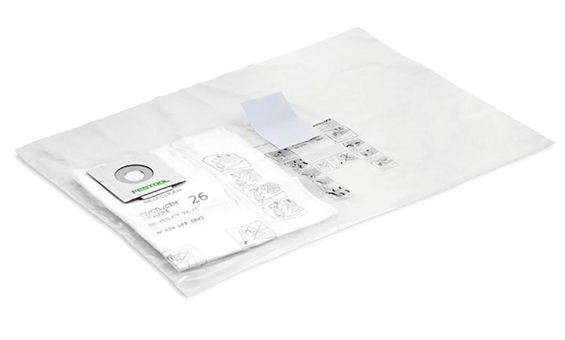 Festool self clean filter bag, available at Gleco Paint in PA.