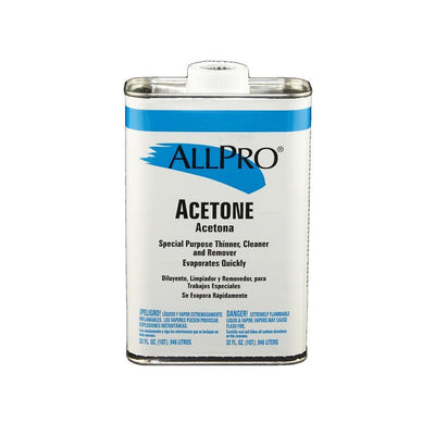 Quart of ALLPRO Acetone, available at Gleco Paints