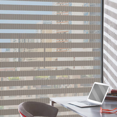 Hunter Douglas Designer Banded Window Treatments, available at Gleco Paint in PA.