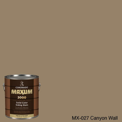 Coronado Maxum siding stain in the color MX-027 Canyon Wall available at Gleco Paint in PA.