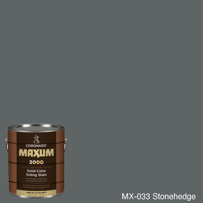 Coronado Maxum siding stain in the color MX-033 Stonehedge available at Gleco Paint in PA.