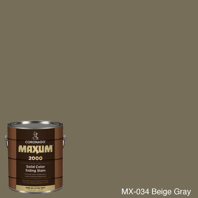Coronado Maxum siding stain in the color MX-034 Beige Gray available at Gleco Paint in PA.