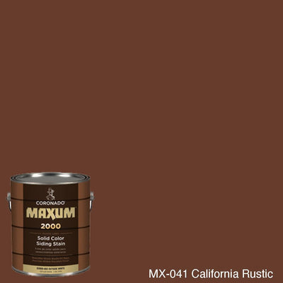Coronado Maxum siding stain in the color MX-041 California Rustic available at Gleco Paint in PA.