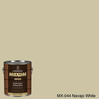 Coronado Maxum siding stain in the color MX-044 Navajo White available at Gleco Paint in PA.