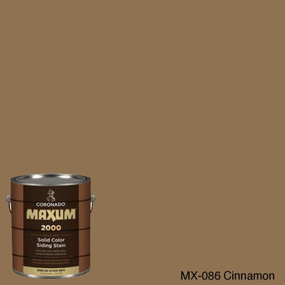 Coronado Maxum siding stain in the color MX-086 Cinnamon available at Gleco Paint in PA.