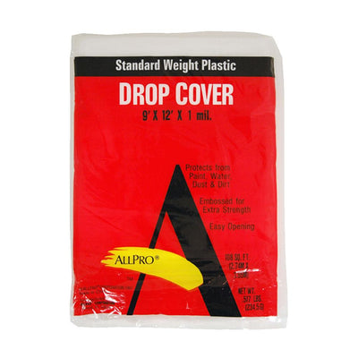Allpro 9x12 plastic drop cloths available at Gleco Paint in PA.