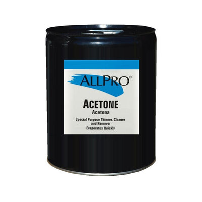 5 Gallons of ALLPRO Acetone, available at Gleco Paints