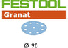 Granat Abrasive Pads for RO 90 DX Sander