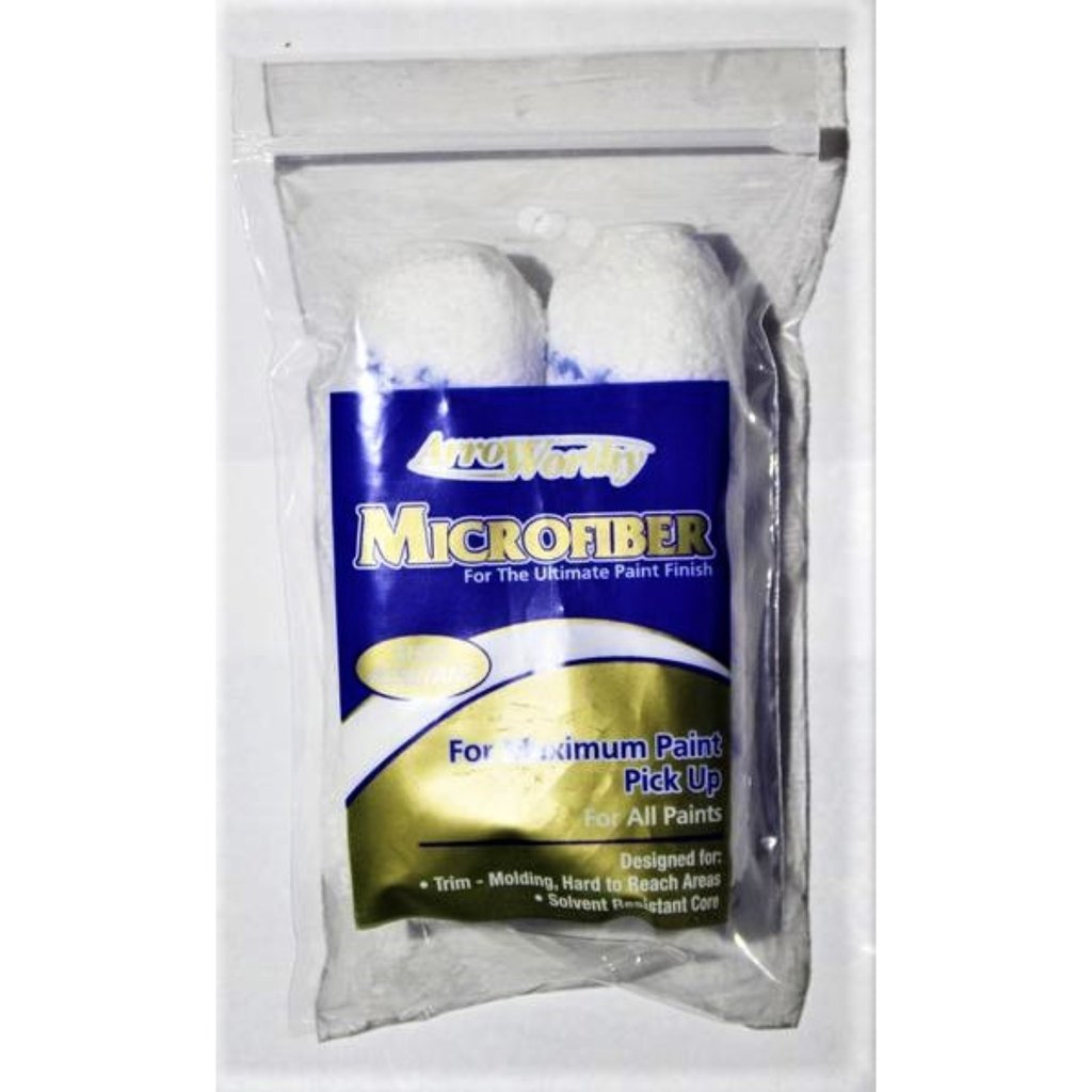 4 X 3/8 MICROFIBER Jumbo Rollers (2 Pack)